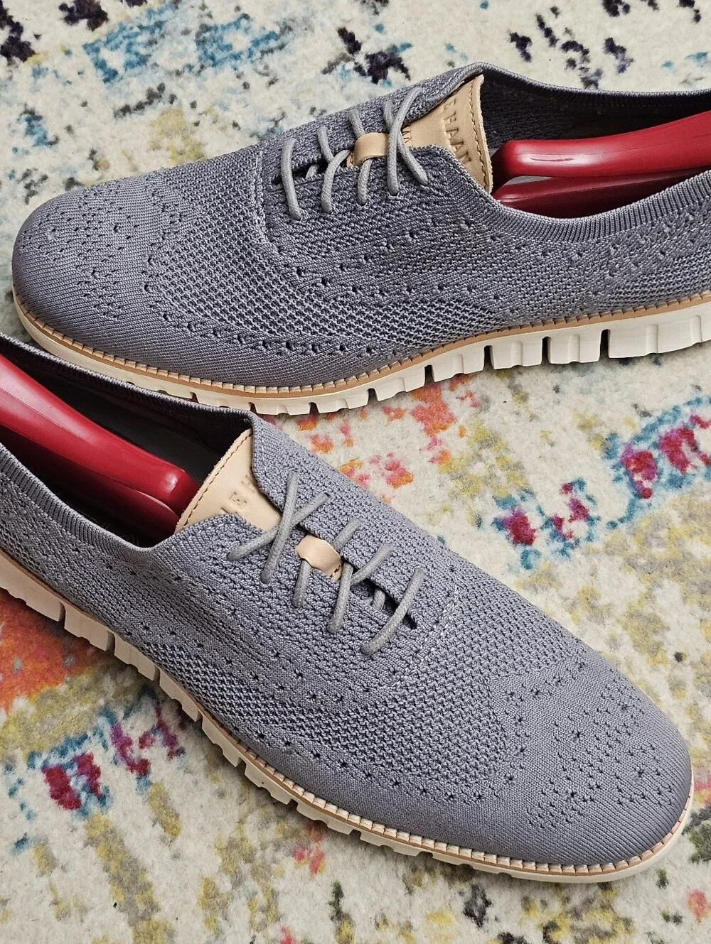 Cole Haan Men's Size 8.5 Zerogrand Stitchlite Oxford Sheos C24944 Ironstone Gray